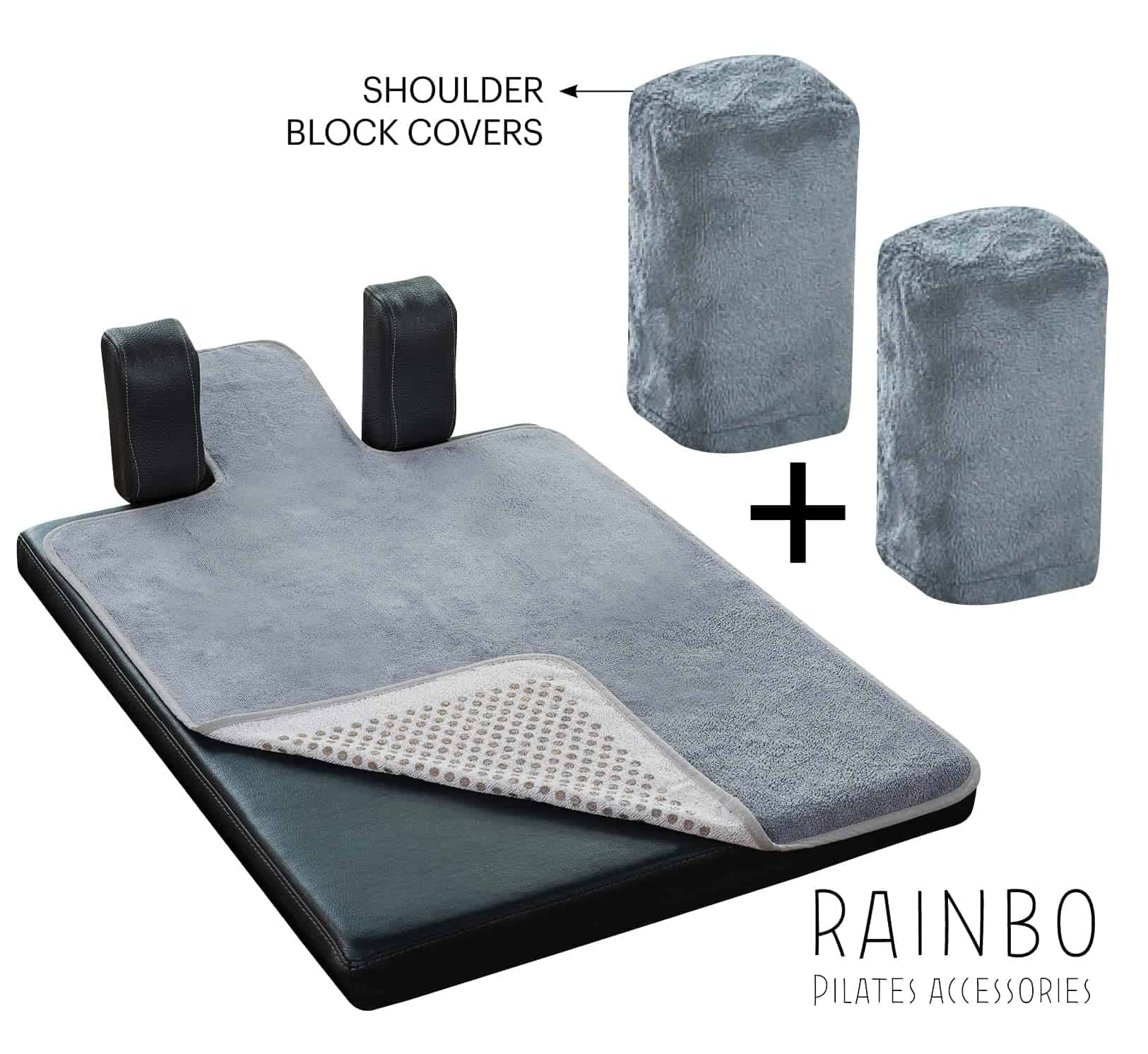 Toalla Antideslizante para Pilates -Gris - Imagen 5