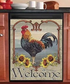 Cubierta Magnética para Lavavajillas con Diseño de Gallo