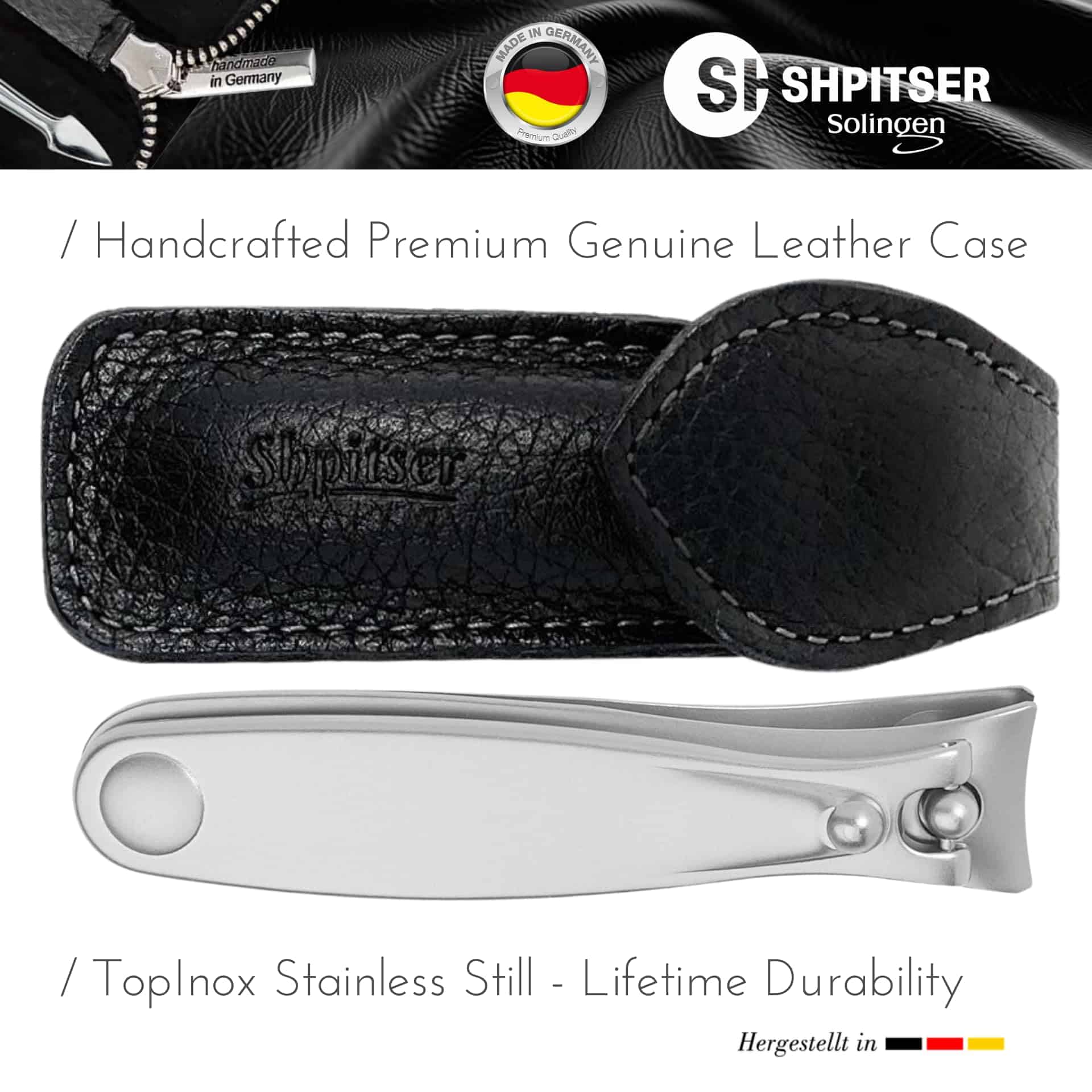 Cortauñas Grande para Manicura y Pedicura Shpitser, Acero - Imagen 3