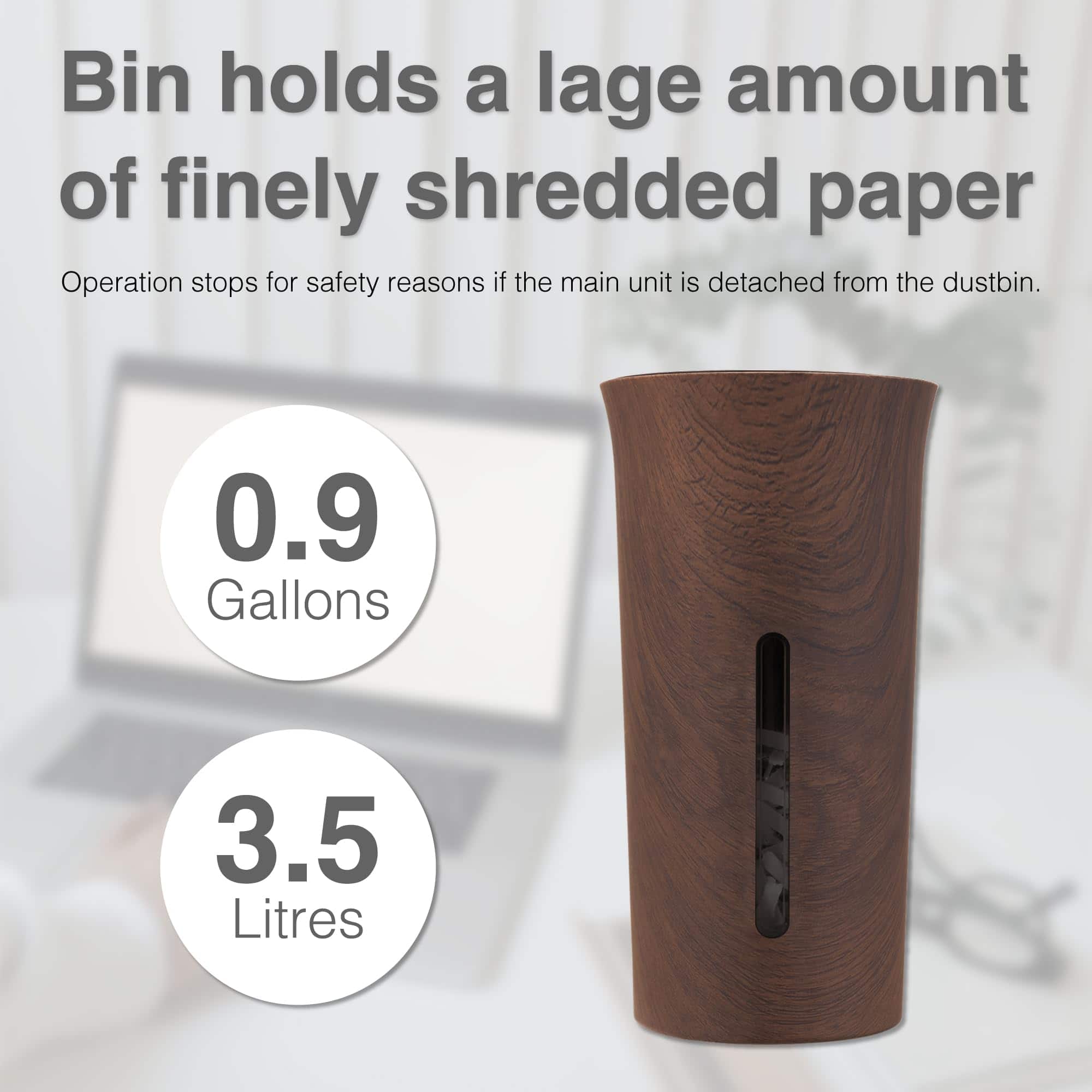 Trituradora de papel Asmix B06W para uso doméstico en la - Imagen 4