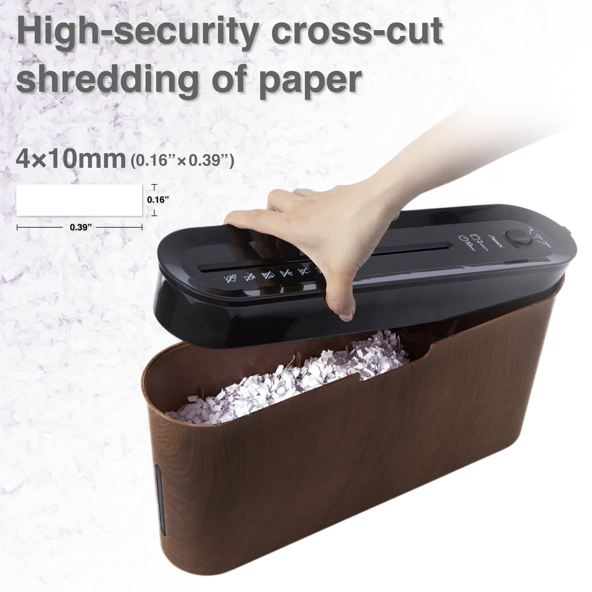 Trituradora de papel Asmix B06W para uso doméstico en la - Imagen 6