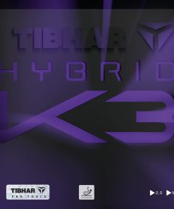 Goma de tenis de mesa Tibhar Hybrid K3 (Negro, Max)