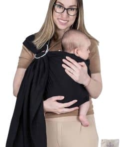 Portabebés de Muselina de Algodón 100% Ring Sling Delantero