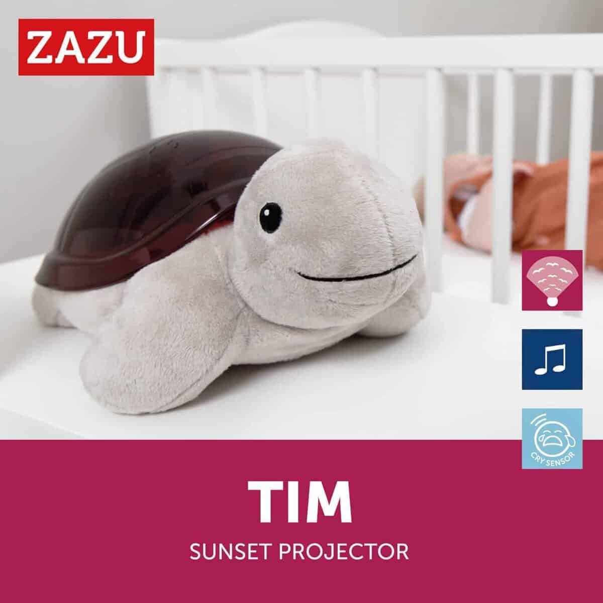 Zazu Tim The Turtle Projector - Lámpara de cama portátil - Imagen 4