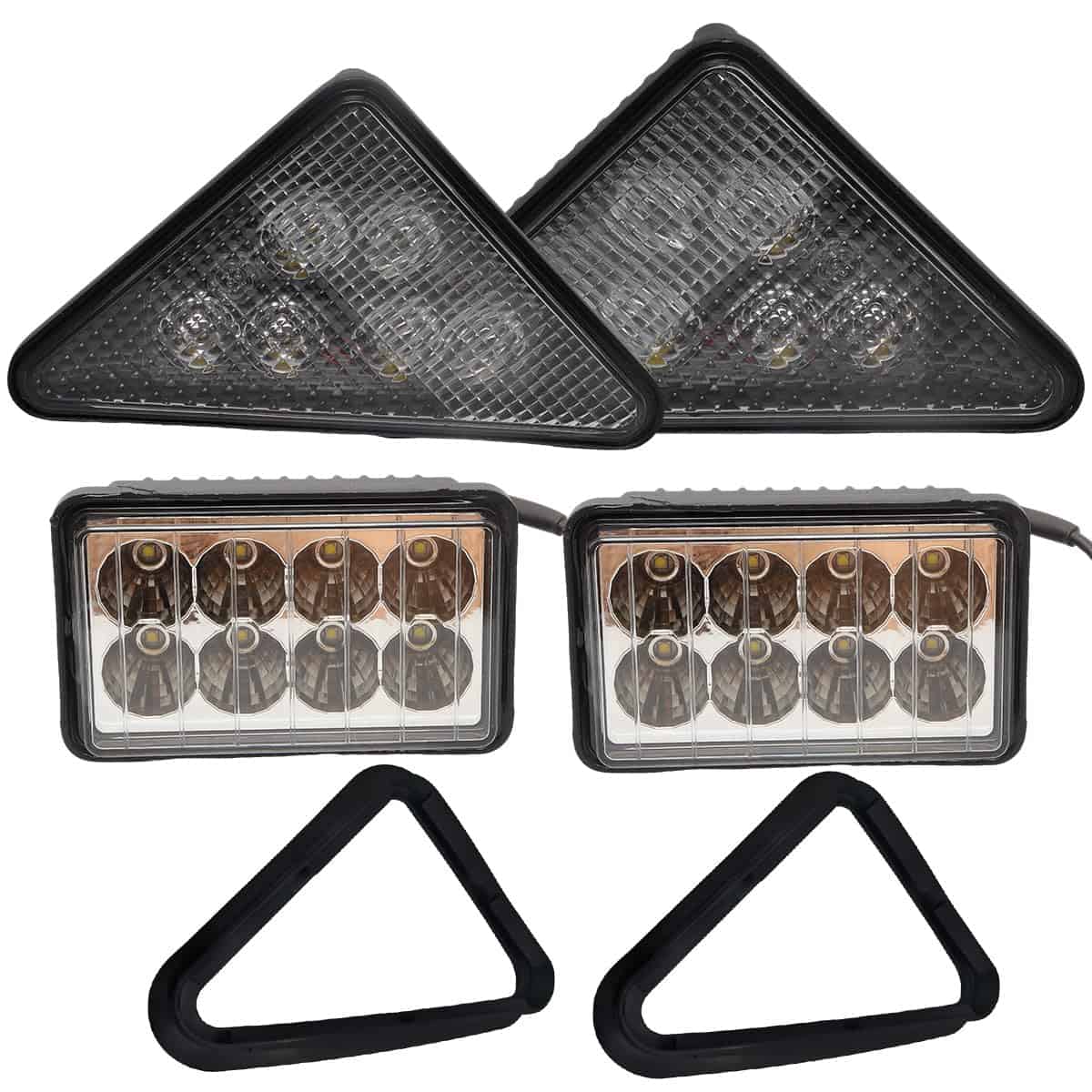 Faros LED AGP.1978 + Luces Traseras de Reversa + Biselas de