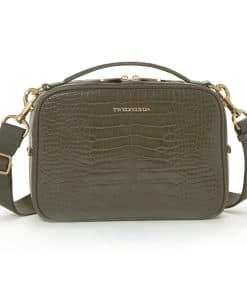 TWELVElittle Luxe Diaper Clutch - Bolso de -Olive Croc