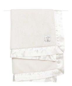 Manta para bebé Little Giraffe Posh Mink 29" x 35", Crema