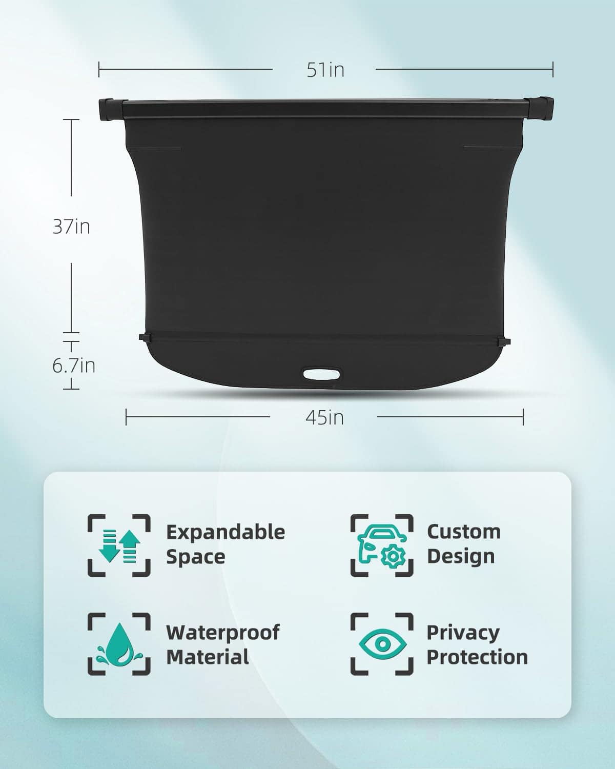 Cubierta de carga SCITOO 2016-2020 Ajuste para Volvo XC90 - Imagen 6