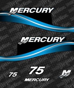411 Calcomanías de Repuesto para Mercury 75 Dos Tiempos