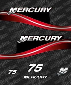 Conjunto de Calcomanías de Repuesto del Mercruiser 75 Dos