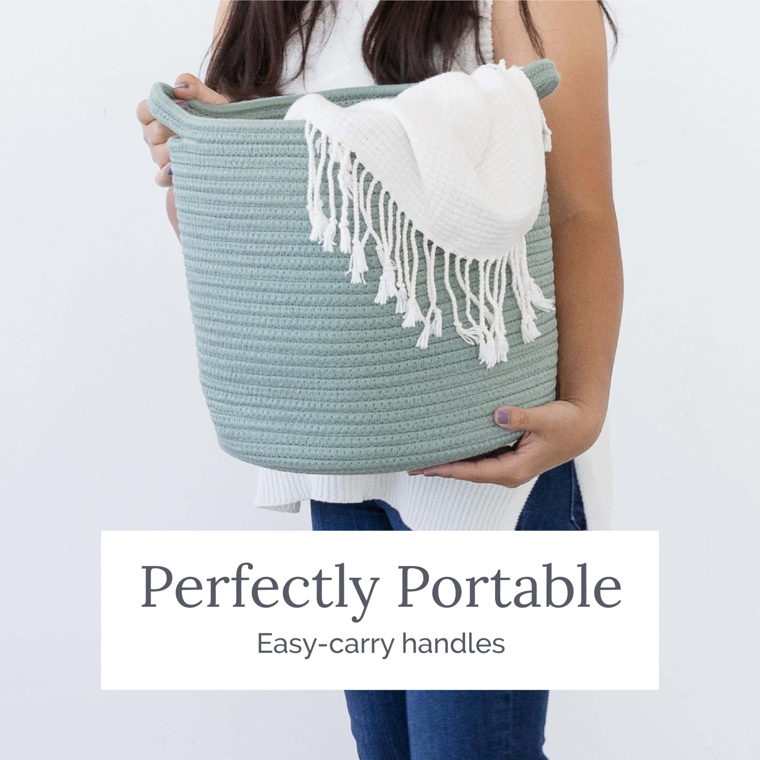 Canasta de Almacenamiento de Cuerda de Algodón Natemia - - Imagen 9