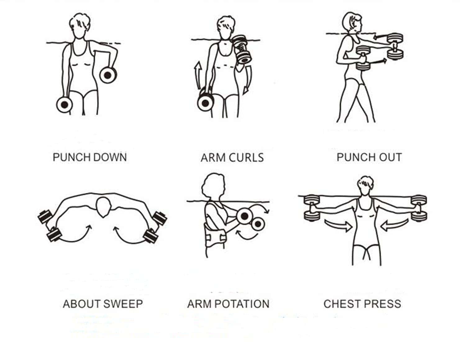Set de 2 Mancuernas Flotantes para Deportes Acuáticos - Imagen 10