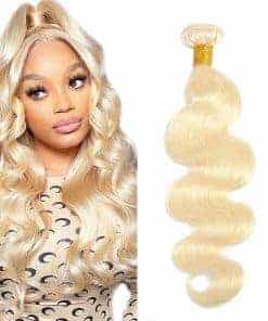 613 Mechones Rubios de Pelo Humano de 16 Pulgadas, Gruesos