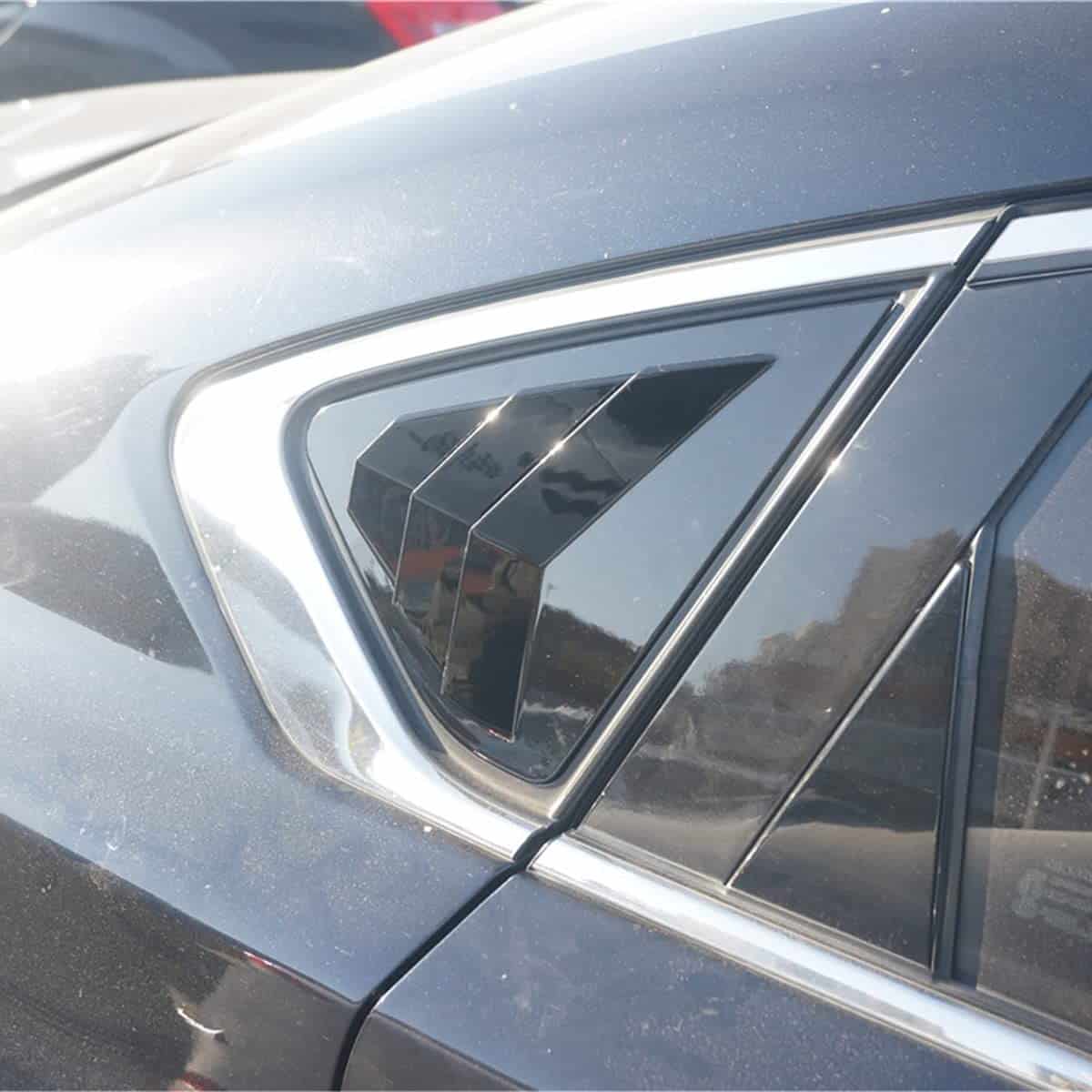 Nuevo 2pcs Racing Side Rear Quarter Window Louvers para