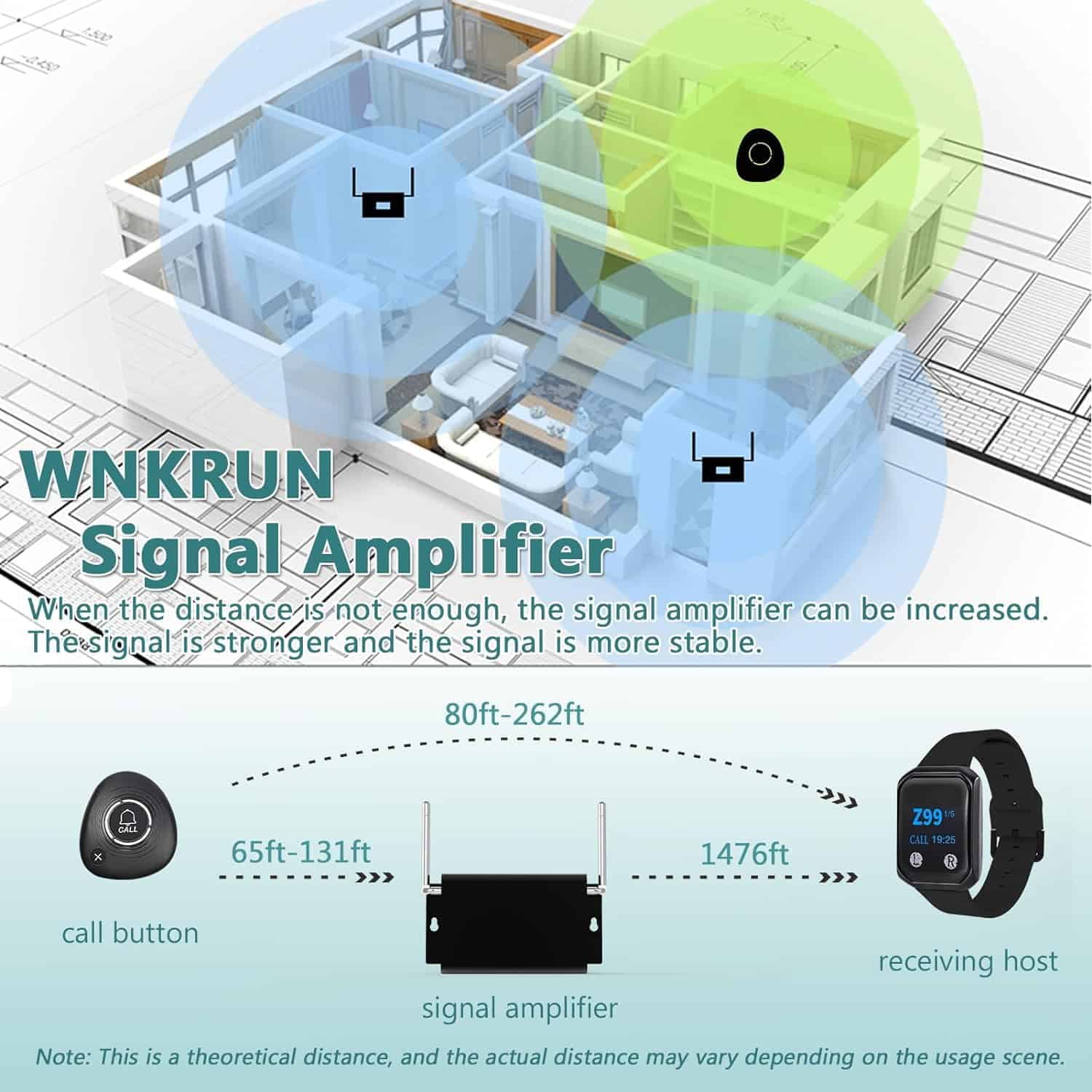 Sistema de Llamada Inalámbrica para Restaurante 1600+ Pies - Imagen 8