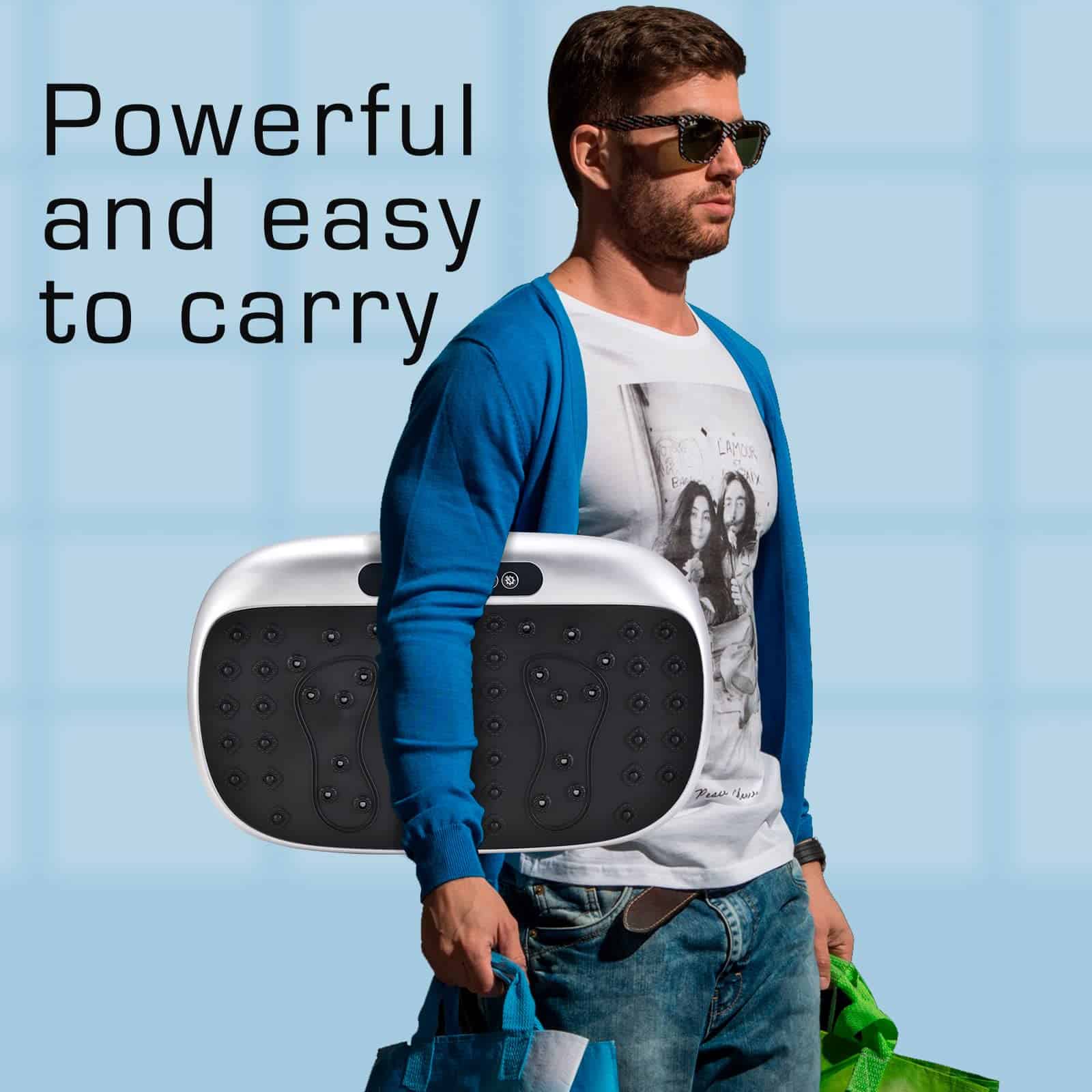 Máquina de Ejercicio de Placa de Vibración -Atom Silver - Imagen 4