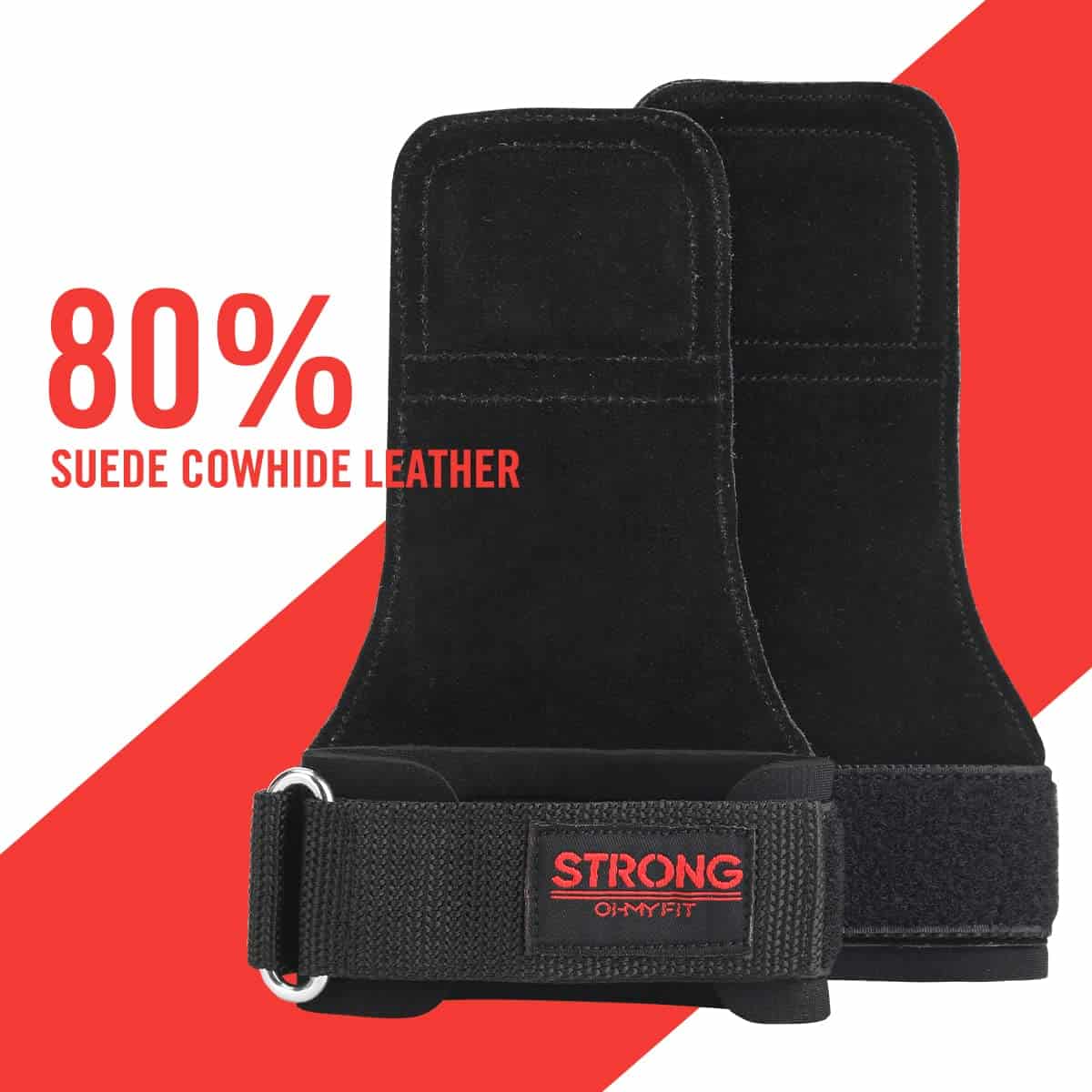 Agarres de Levantamiento de Pesas OHMY FIT con Correas de - Imagen 3