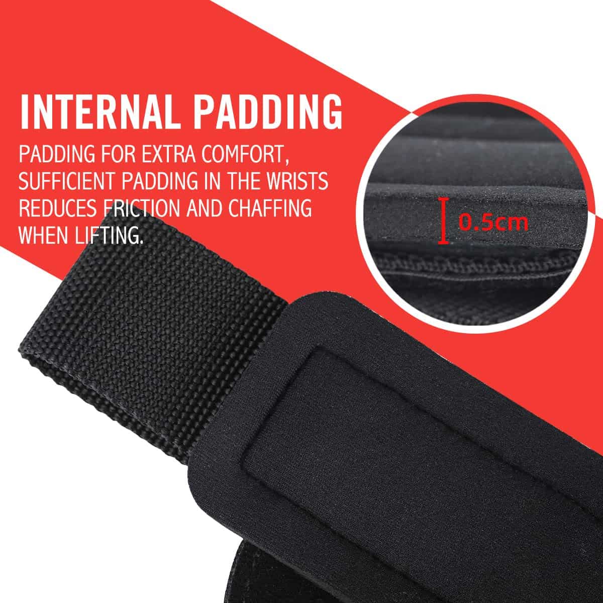 Agarres de Levantamiento de Pesas OHMY FIT con Correas de - Imagen 5