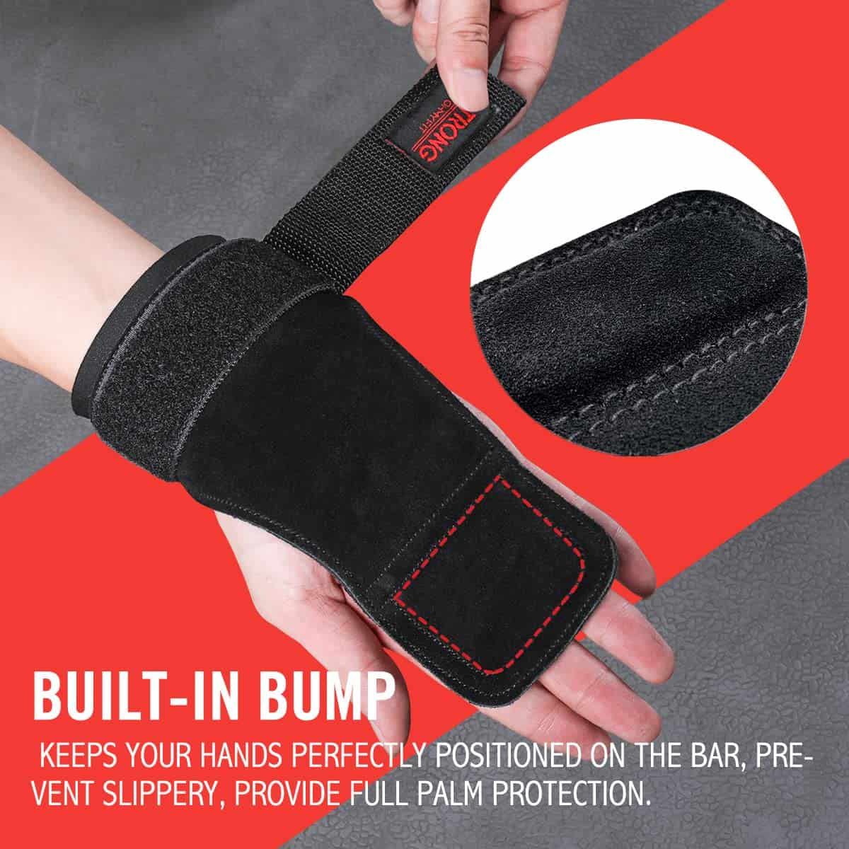 Agarres de Levantamiento de Pesas OHMY FIT con Correas de - Imagen 4