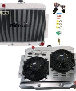 Radiador de aluminio de 3 filas COOLINGBEST para Jeep CJ5