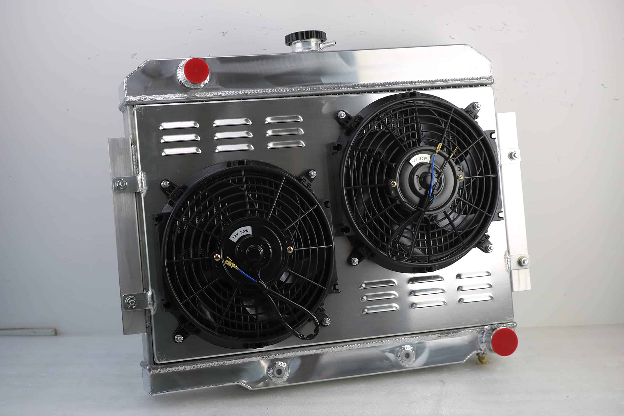 Radiador de aluminio de 3 filas COOLINGBEST para Jeep CJ5 - Imagen 3