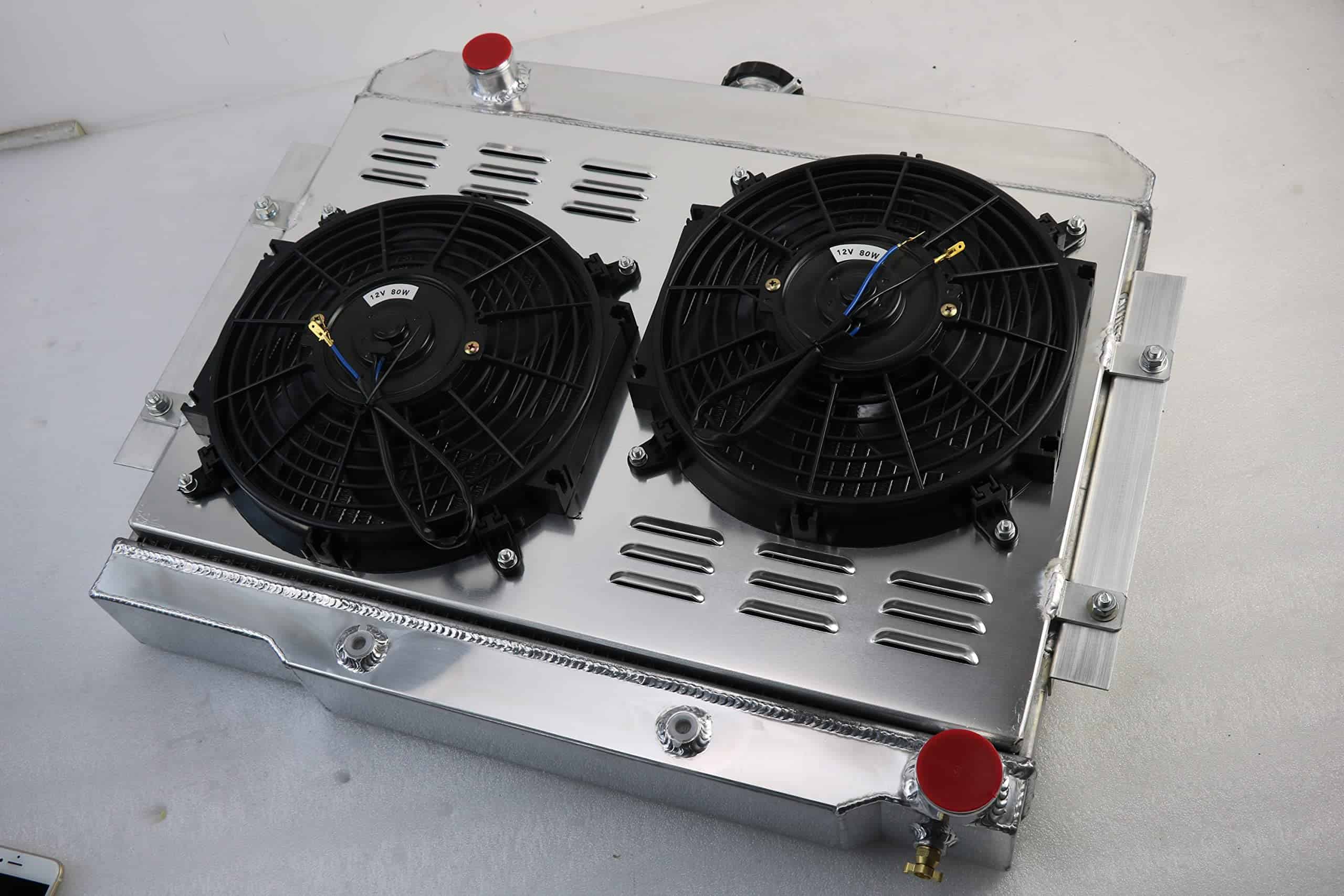 Radiador de aluminio de 3 filas COOLINGBEST para Jeep CJ5 - Imagen 7