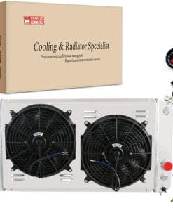 Radiador de 3 hileras + Ventilador de carcasa + Relé para