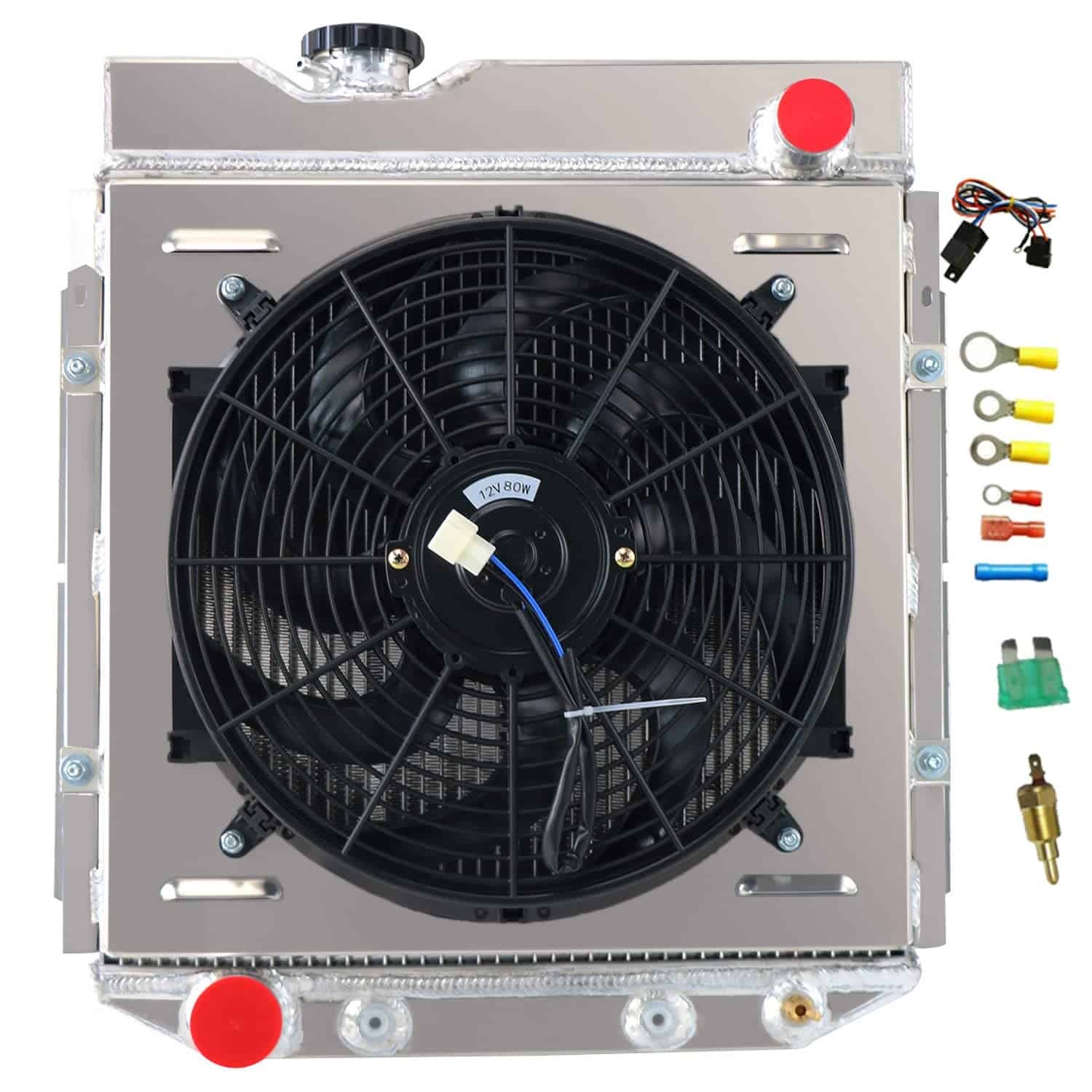 Radiador de aluminio RadRace para Ford Ranchero Mustang