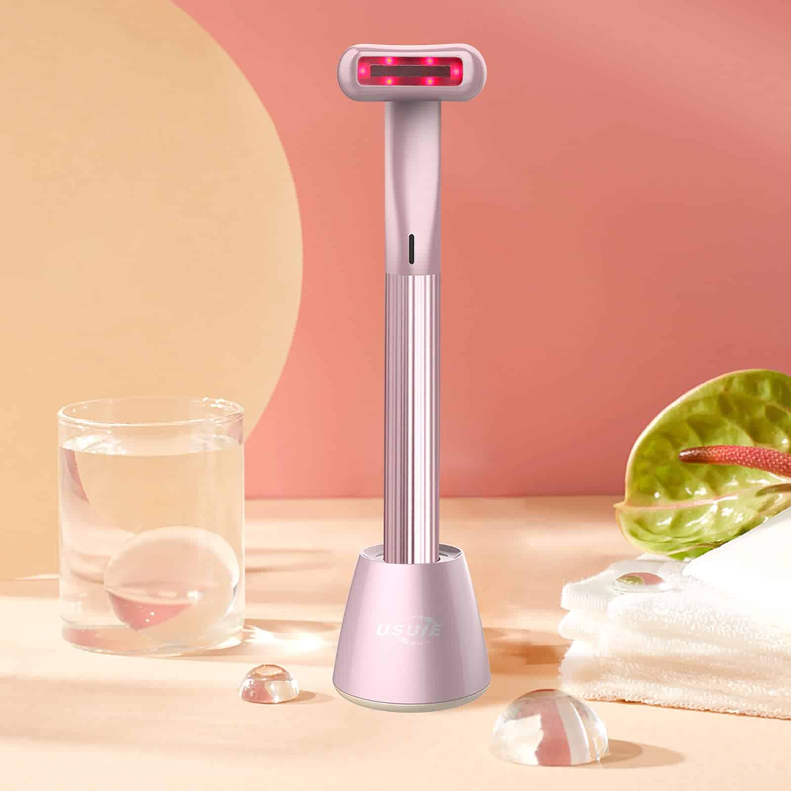 Varita Facial USUIE 4 en 1, Terapia de Luz Roja para el