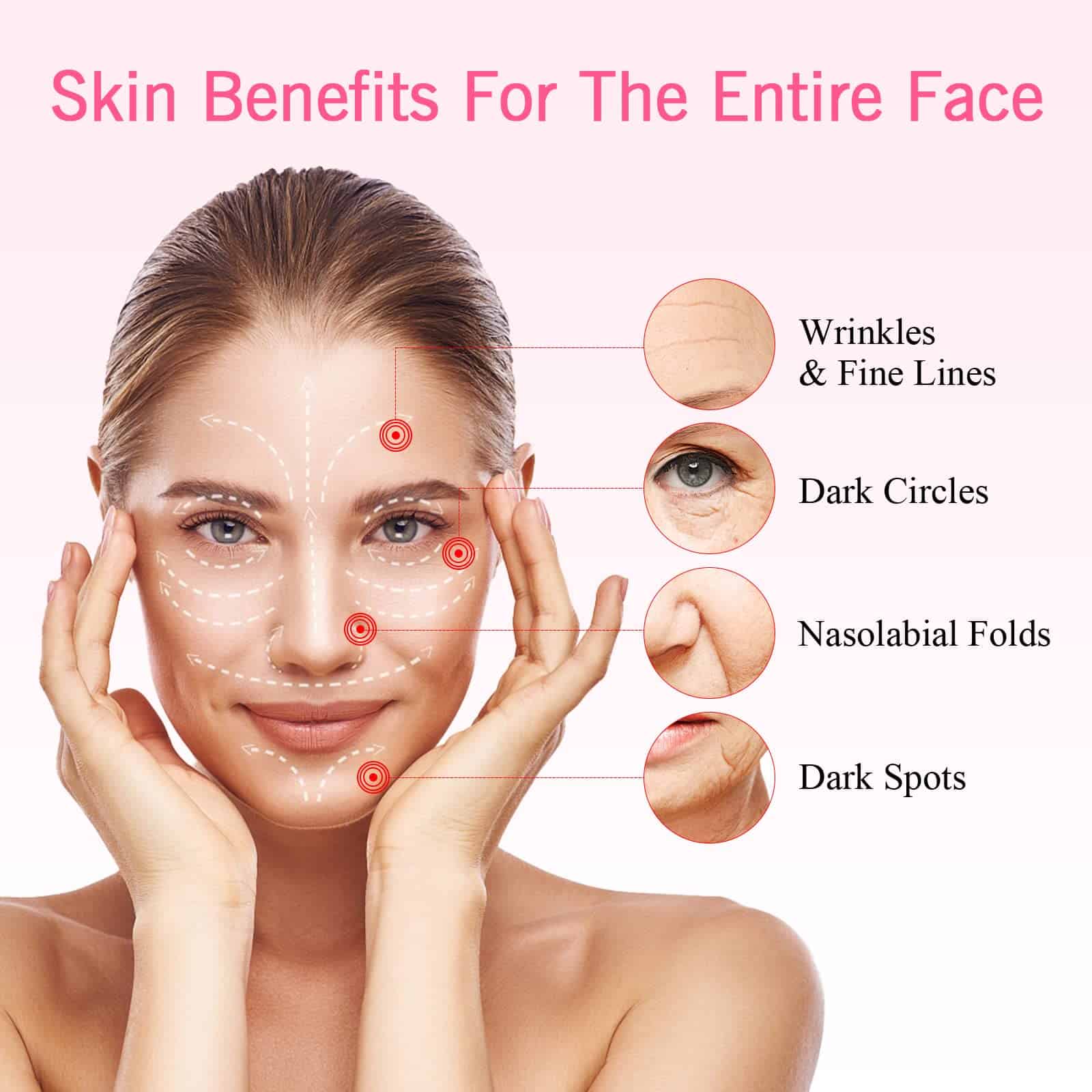 Varita Facial USUIE 4 en 1, Terapia de Luz Roja para el - Imagen 4