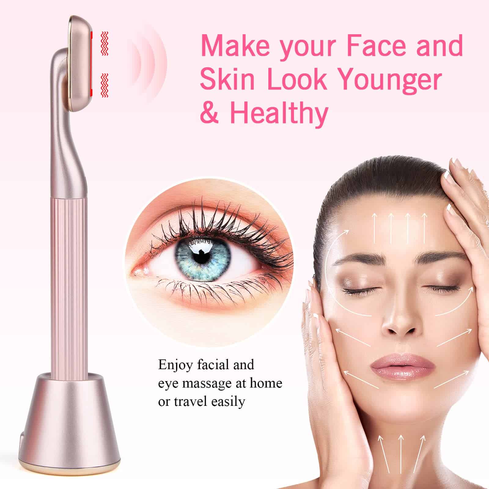 Varita Facial USUIE 4 en 1, Terapia de Luz Roja para el - Imagen 5