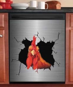 Cubierta de Lavavajillas Gallo y Gallina, Imán de Gallo de