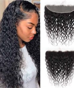 Cierre Frontal de Encaje Onda de Agua Brasileña 13x4 De