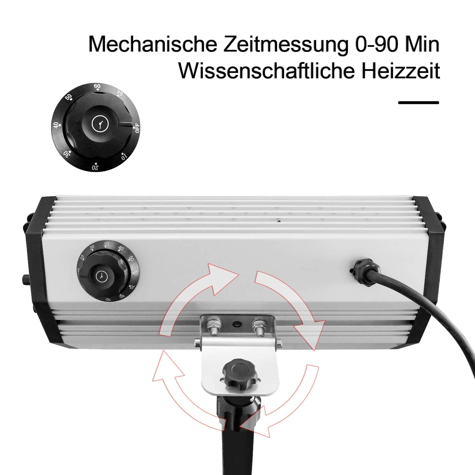 Lámpara de Curado de Pintura Infrarroja 2000W DATOUBOSS - Imagen 6