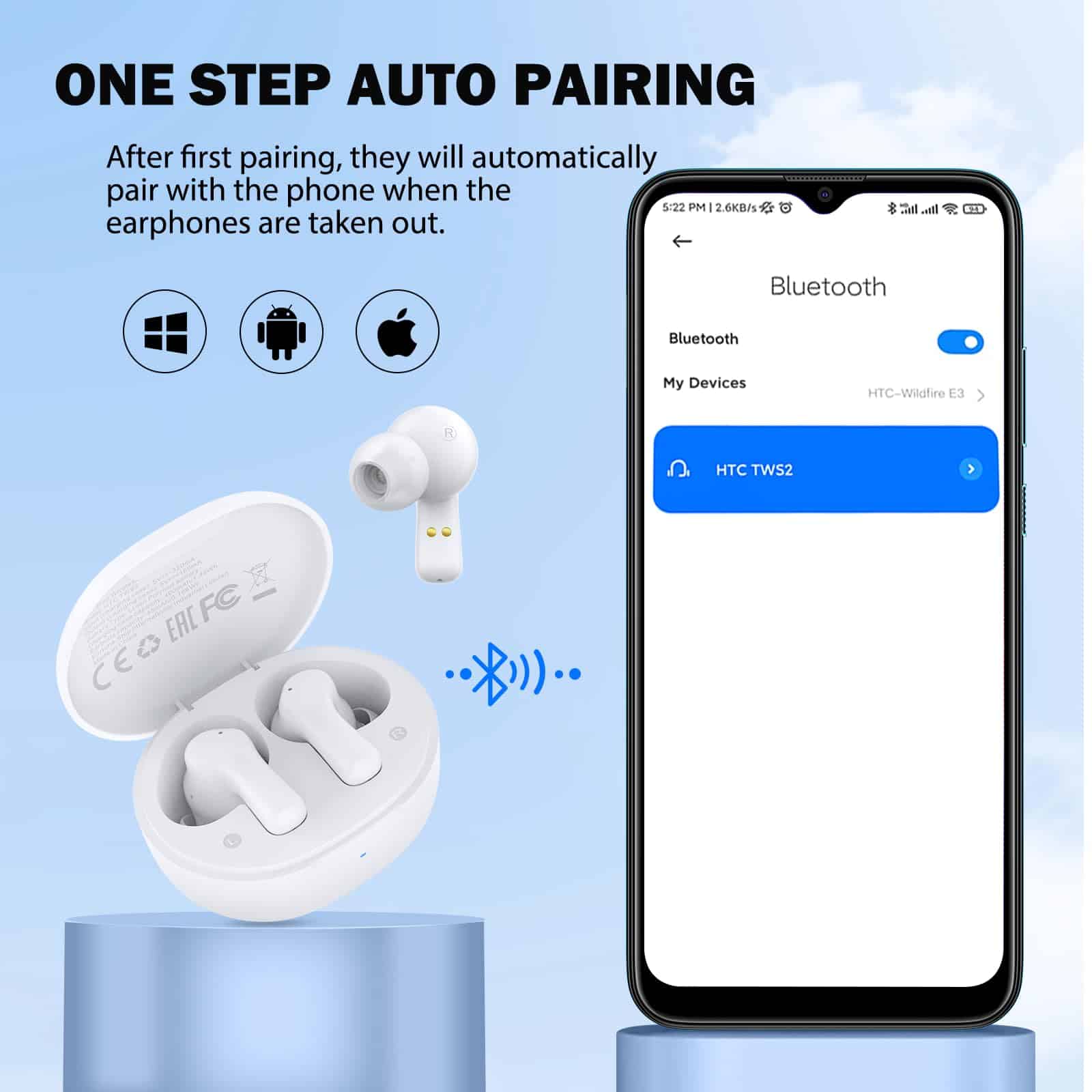 Audífonos Inalámbricos HTC True 1 - Bluetooth Estéreo con - Imagen 7