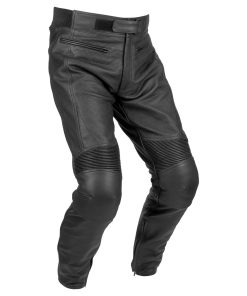Pantalones de cuero para motocicleta Noru Kuro Negro