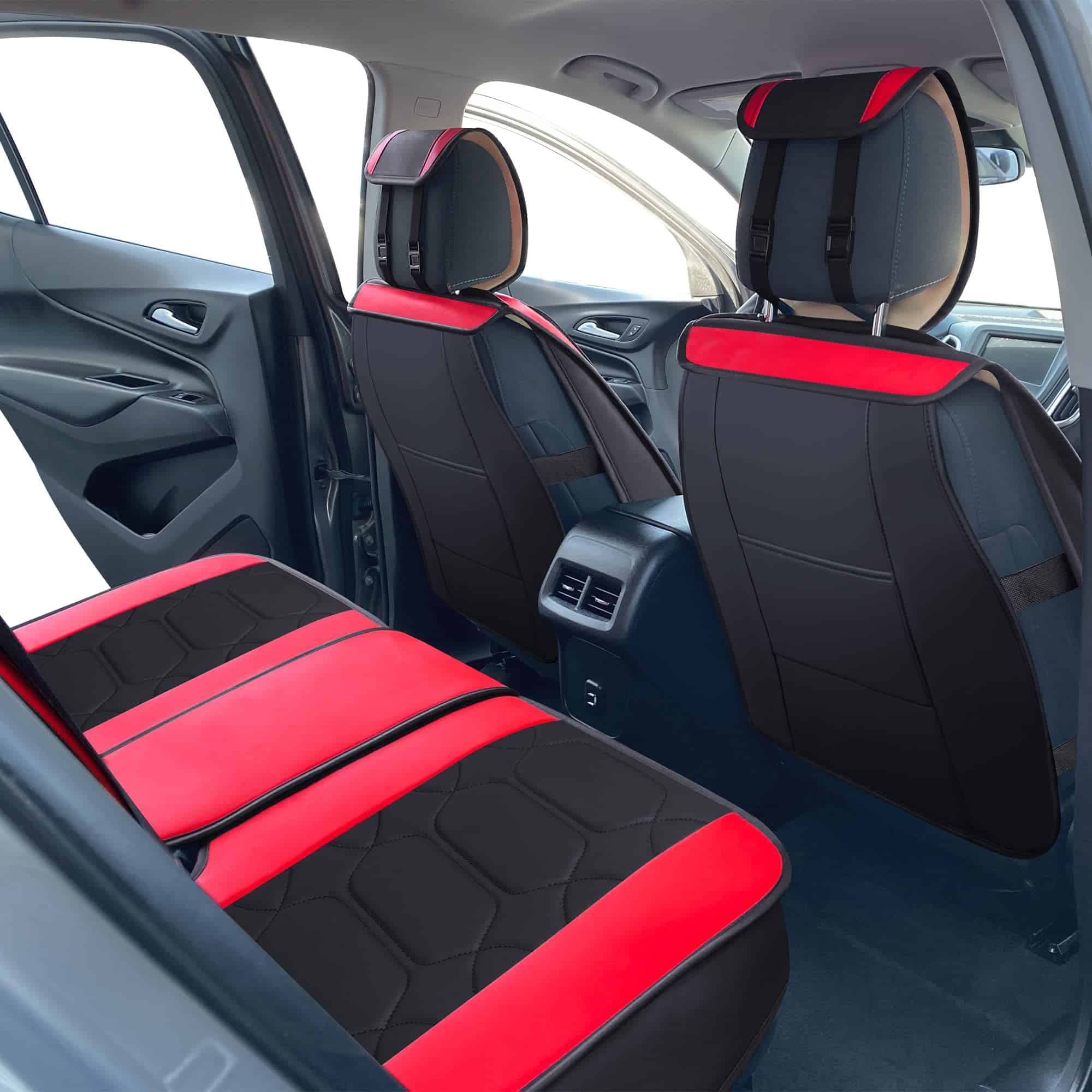 Fundas de Asiento Personalizadas OASIS -Negro y Rojo - Imagen 6