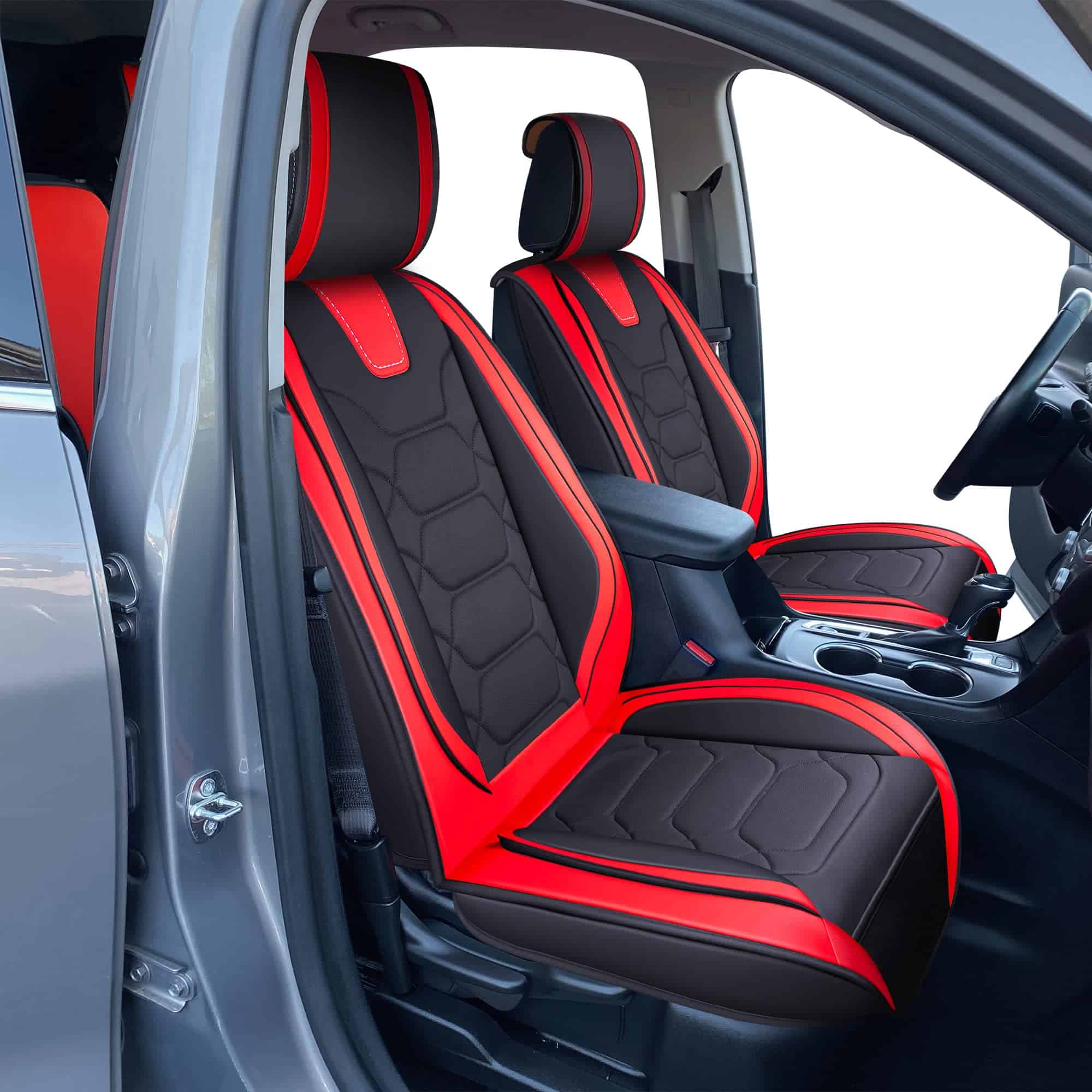 Fundas de Asiento Personalizadas OASIS -Negro y Rojo - Imagen 8
