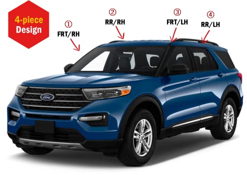 AUTOCLOVER Juego de 4 Piezas de Ventiladores de Lluvia para - Imagen 4