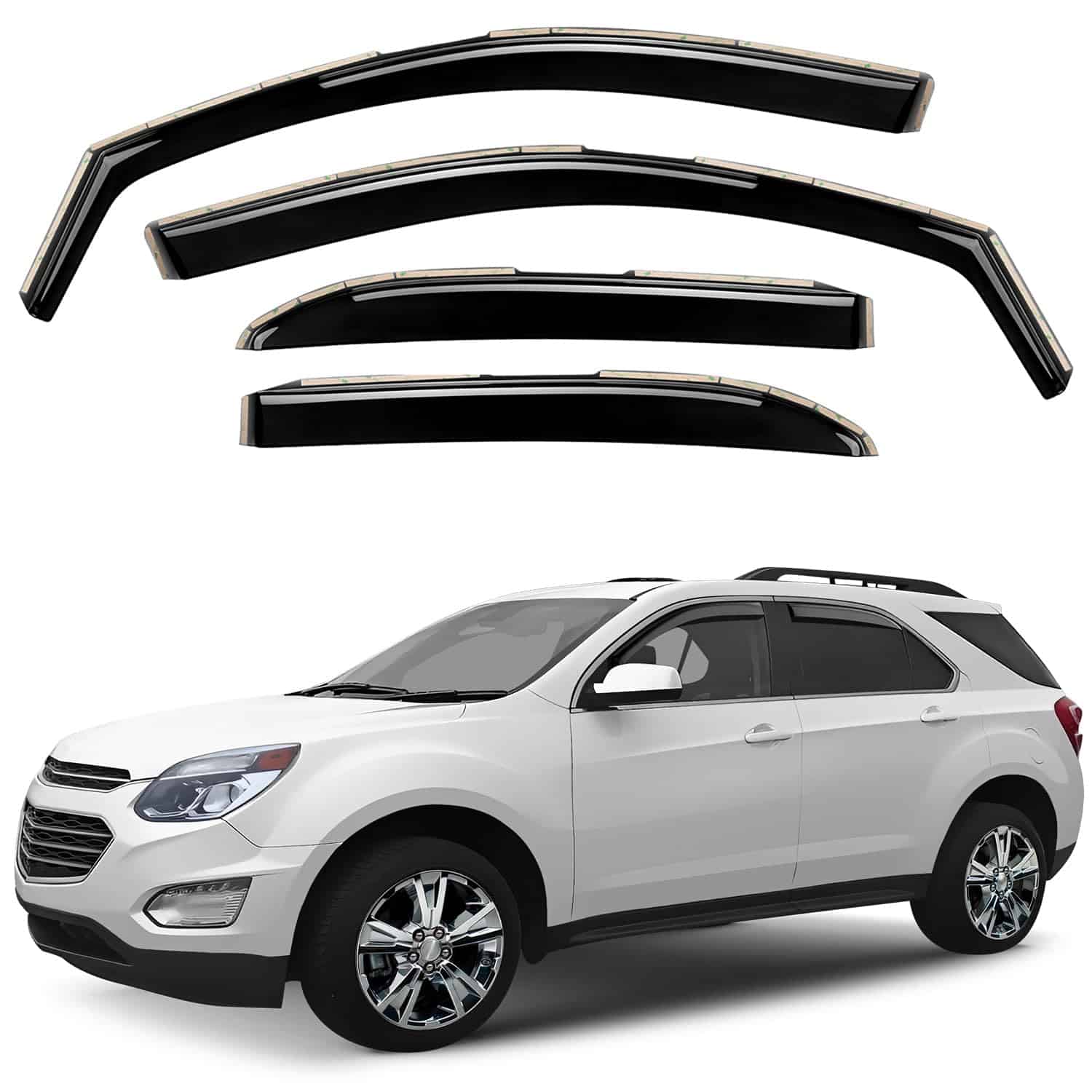 Viseras de ventana tintadas ahumadas, deflectores de