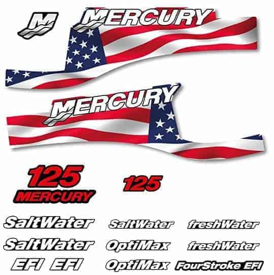 411 Calcomanías de Repuesto de Posventa para Mercury 125