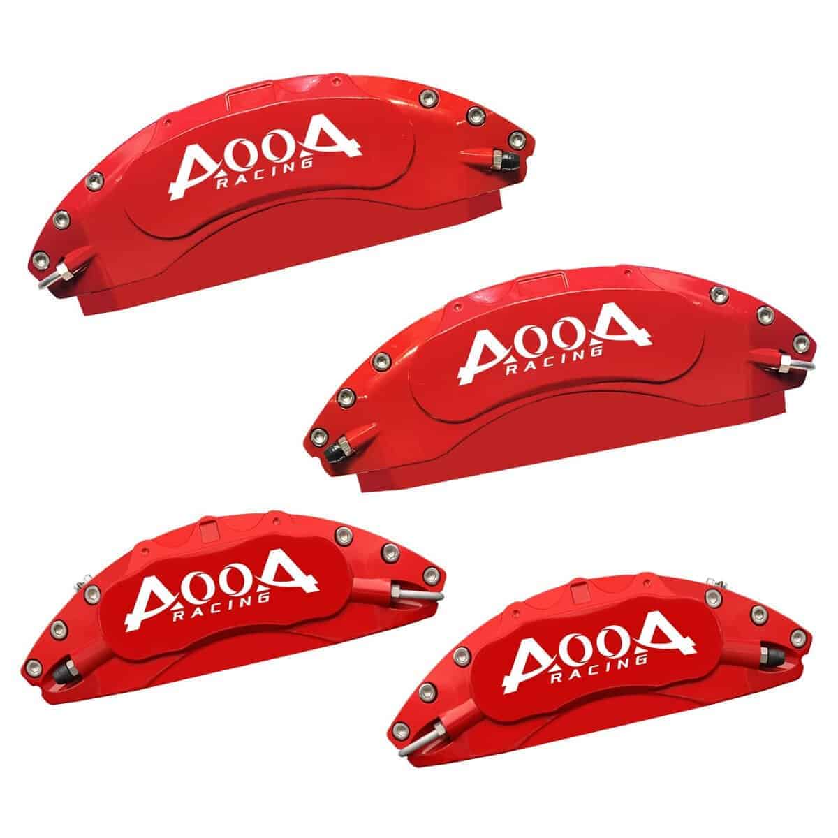 Cubierta de Caliper Roja con Caracteres Blancos Recubierta