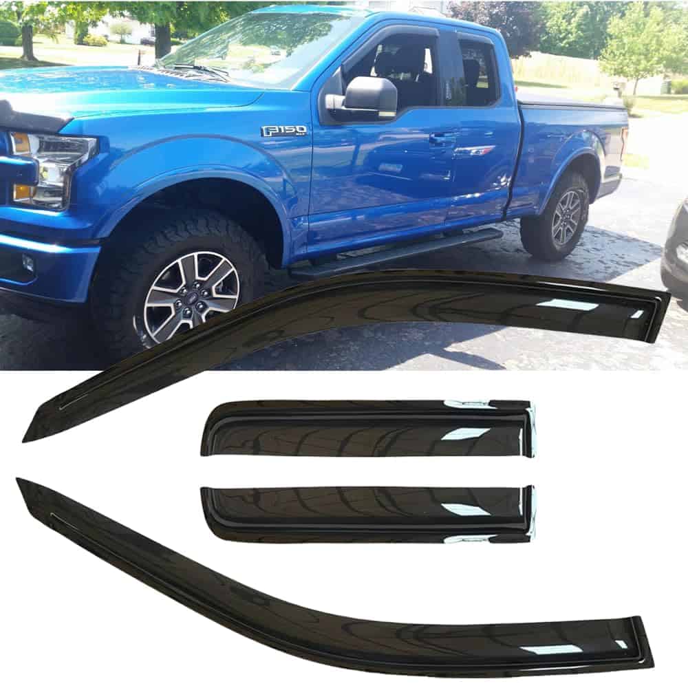 Juego de 4 viseras para ventanas BOOGADEE Original, - Imagen 4