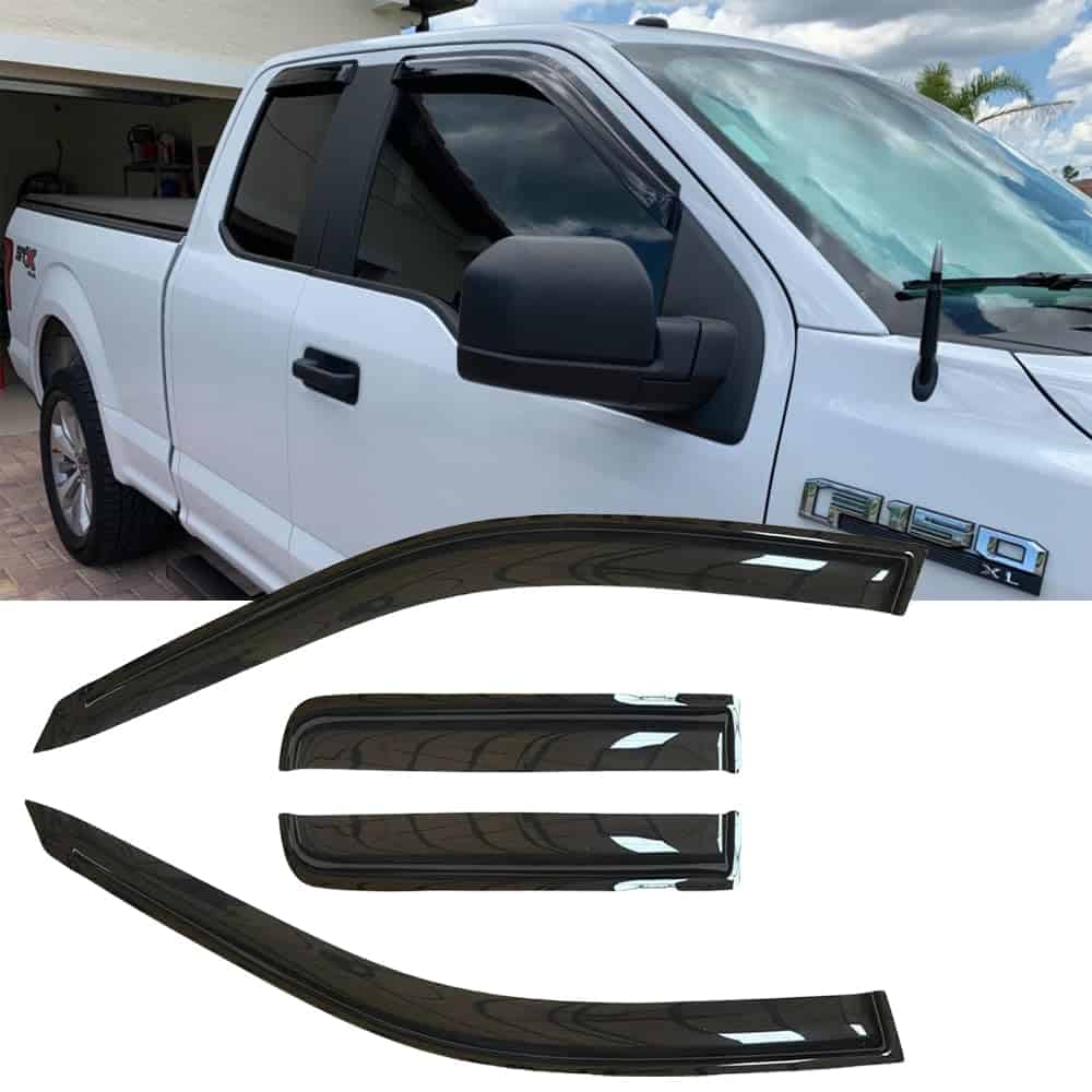 Juego de 4 viseras para ventanas BOOGADEE Original, - Imagen 3