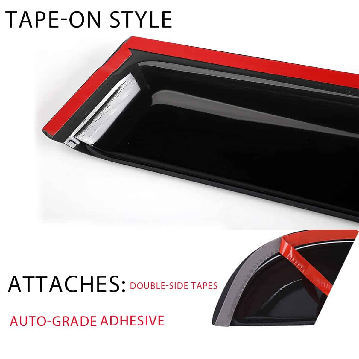 CITYHOT Original 4pcs Deflectores de Vientos para Ventanas - Imagen 8