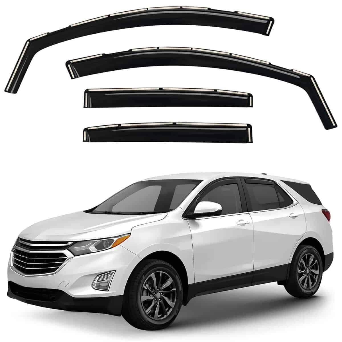 Deflectores de Ventana Humo Tintado Viseras de Deflectores