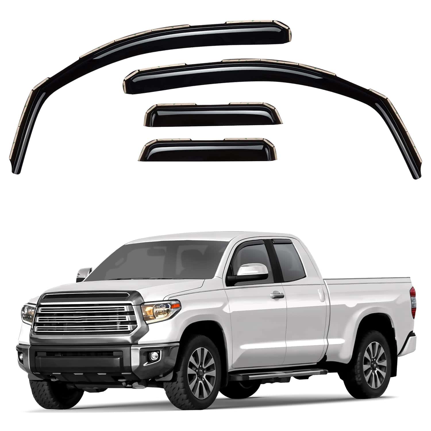 Deflectores de Ventana Visera de Ventana de Canal Ahumado