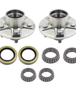 Juego de 2 Kit de Eje de Remolque de Barco con Rodamientos