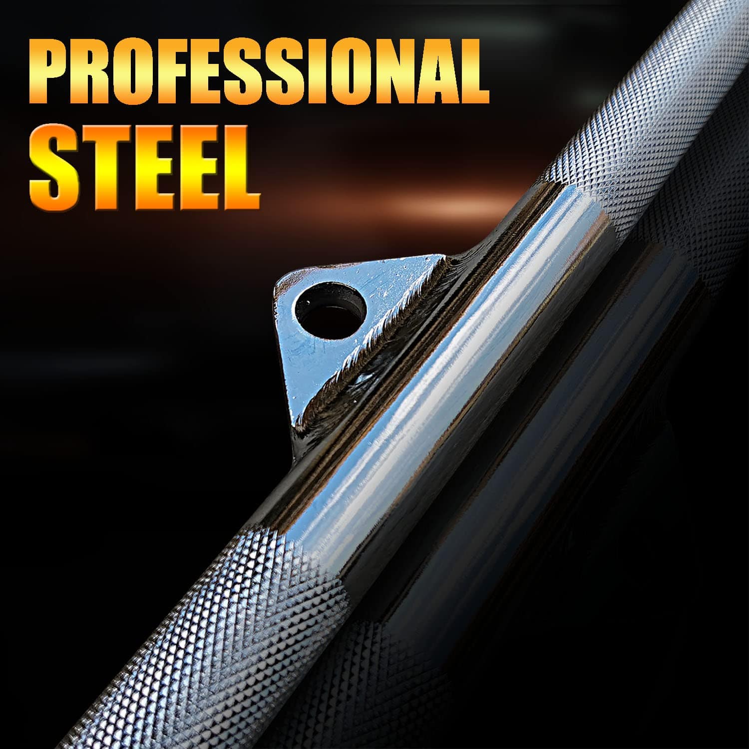 Barra de Jalón Sólida de 45 Pulgadas - Agarre Ancho de - Imagen 4