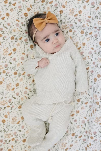 Manta de Muselina Mebie Baby, Estampado Floral de Pradera, - Imagen 5